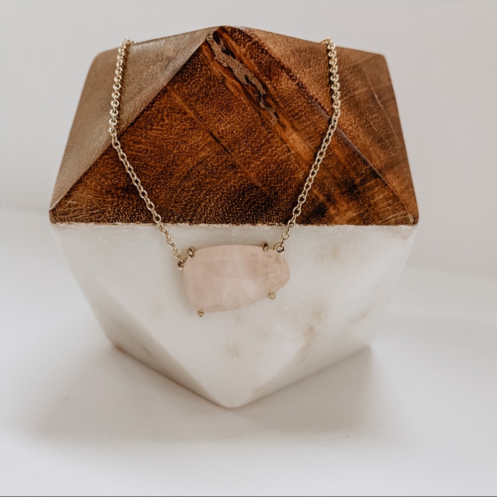 Kendra Scott Rose Quartz Necklace